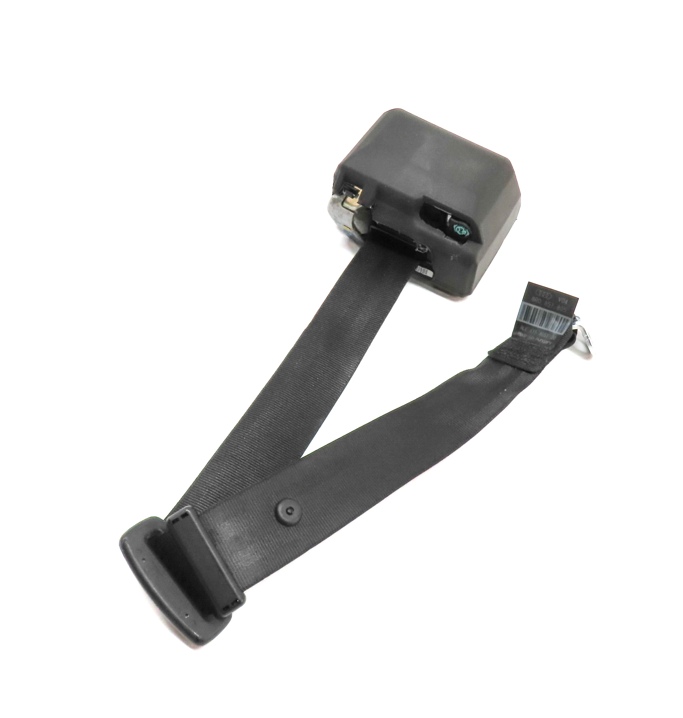 2012 AUDI Q5 (B8 8R) REAR LEFT SEATBELT SEAT BELT RETRACTOR (Black) — exact item pictured